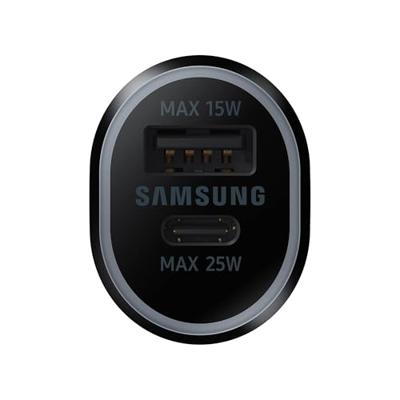 Samsung EP-L4020NBEGEU USB-oplader 25 W, 15 W 1x USB-C, 1x USB-A USB PD 3.0, QC 2.0, Adaptive Fast Charge Zwart Auto Snellader