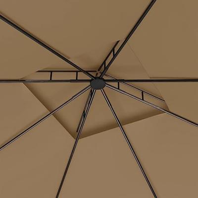 VidaXL Prieel 160 g/m² 3x3x2,7 m taupe