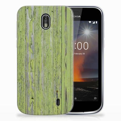 Nokia 1 | Bumper Hoesje | Green Wood Nokia 1 | Bumper Hoesje | Green Wood