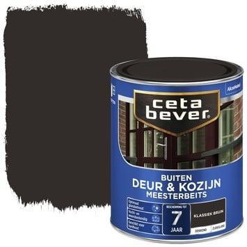 Cetabever Meesterbeits Deur en Kozijn Dekkend Zijdeglans - Klassiek Bruin - 0,75 liter