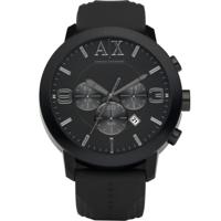 Horlogeband Armani Exchange AX1148 Silicoon Zwart 24mm - thumbnail