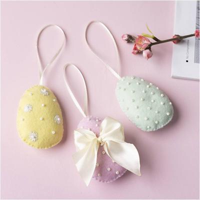 Creativ Company Mini hobbyset naaien, paaseieren, pastelkleuren, 1 doos