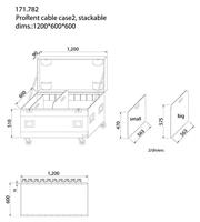 Power Dynamics PD-FA1 Kabel flightcase 2D - thumbnail