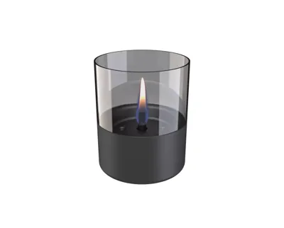 Lilly Glass 10 cm - donker grijs