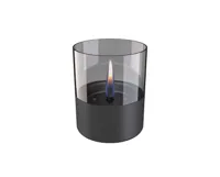 Lilly Glass 10 cm - donker grijs - thumbnail