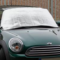 Premium Auto Zonnescherm Voorruit Aluminium - ca. 140 x 70 cm. - thumbnail