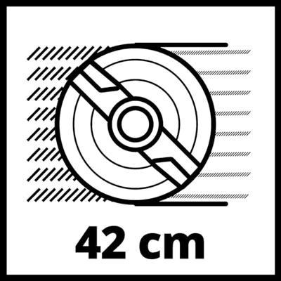 Einhell Professional RASARRO 36/42 (2x5,2Ah) Accu-grasmaaier Accu Incl. 2 accus, Incl. oplader, Met snelspanners, Instelbare trekstang, In hoogte verstelbare - thumbnail