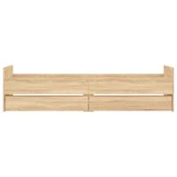 Bedframe met lades sonoma eikenkleurig 90x190 cm - thumbnail