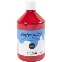 Creativ Company Tempera verf mat, donkerrood, 500 ml/ 1 fles - thumbnail