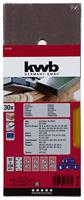 kwb 818188 Schuurpapier Korrelgrootte (num) 60, 80, 120, 180 (l x b) 230 mm x 93 mm 30 stuk(s) - thumbnail