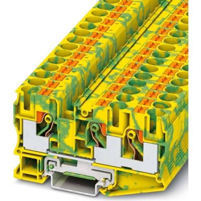 Phoenix Contact 3208745 Aardklem 3-etages 10.2 mm Snelaansluiting Groen, Geel 50 stuk(s)