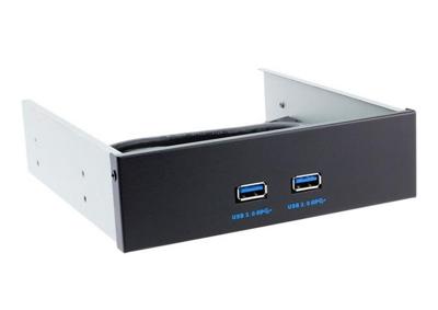 5 25-inch 2 poorten USB3.0 Floppy Bay Panel voornaaf Spilitter met Power Adapter