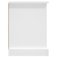 Tv-meubel 99,5x35,5x48 cm bewerkt hout wit - thumbnail