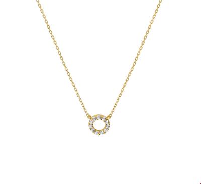 TFT Collier Geelgoud Zirkonia 0,8 mm x 40+4 cm