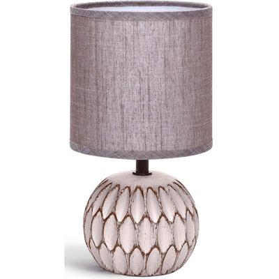 Stijlvolle LED Tafellamp Keramiek - Mat Bruin - E14 Fitting - 40W