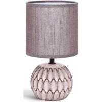 Stijlvolle LED Tafellamp Keramiek - Mat Bruin - E14 Fitting - 40W - thumbnail