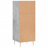 Dressoir 34,5x32,5x90 cm bewerkt hout betongrijs - thumbnail