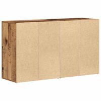 Dressoir met lade Oudhout 120 x 36 x 69 cm Bewerkt hout - thumbnail