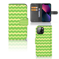 iPhone 13 Mini | Telefoon Hoesje | Waves Green - thumbnail