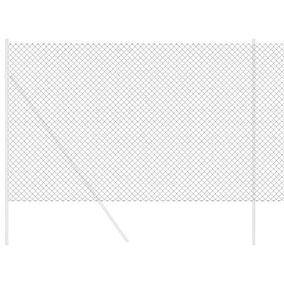 VidaXL Kettenschakelhek grijs 25 x 1,6 m staal VidaXL Kettenschakelhek grijs 25 x 1,6 m staal