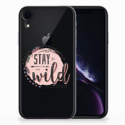 Apple iPhone Xr Telefoonhoesje met Naam Boho Stay Wild Apple iPhone Xr Telefoonhoesje met Naam Boho Stay Wild
