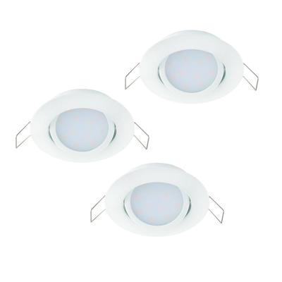 Eglo Set van 3 inbouwspotsEdith wit - 33074