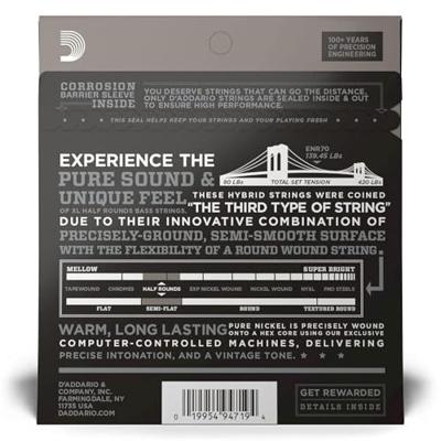 D&apos;Addario ENR70 half rounds snarenset voor elektrische basgitaar - thumbnail