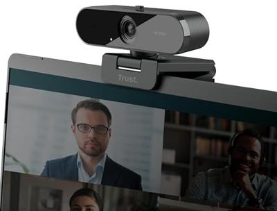 Trust TW-200 ECO Full HD-webcam 1920 x 1080 Pixel Standvoet, Klemhouder