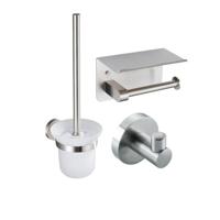 Fortifura Calvi - toiletrolhouder - met plateau - Geborsteld RVS PVD (RVS) SW1183054/SW639927/SW639930 - thumbnail