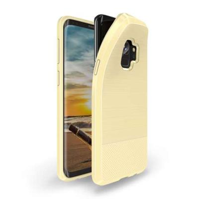 Samsung Galaxy S9 | TPU Hoesje | Geborsteld Goud Samsung Galaxy S9 | TPU Hoesje | Geborsteld Goud