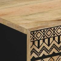 3-delige Badkamermeubelset massief mangohout - thumbnail