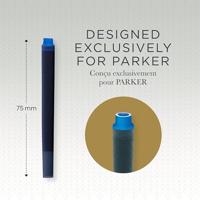 Inktpatroon parker quink uitwasbaar blauw 5 stuks - thumbnail