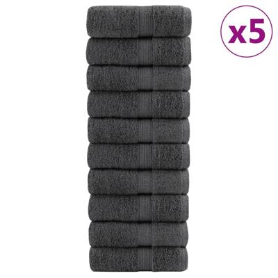VidaXL Gastendoekjes solund 50st 600g/m² 30x30cm antracietkleurig