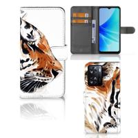 Hoesje PPO A57 | A57s | A77 4G Watercolor Tiger - thumbnail