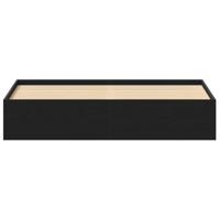 Bedframe zonder matras 150x200 cm bewerkt hout zwart eikenkleur - thumbnail