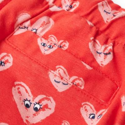 Kindershort met trekkoord 92 rood Kindershort met trekkoord 92 rood
