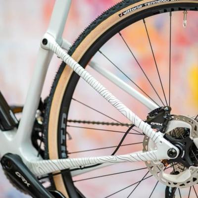 Unleazhed Unscratch - Gravelbike frame protection film BPG01 Topolines black