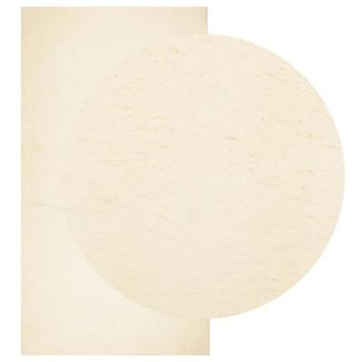 VidaXL Vloerkleed huarte laagpolig zacht wasbaar 80x150 cm crème