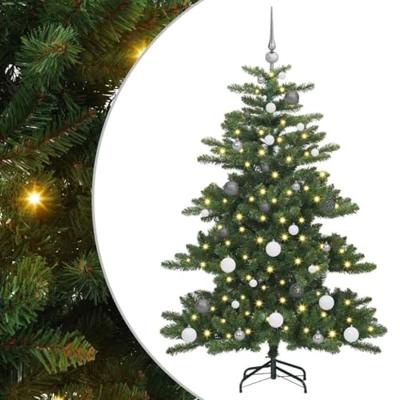 VidaXL Kunstmatige inklapbare kerstboom groen 150 cm pvc en staal VidaXL Kunstmatige inklapbare kerstboom groen 150 cm pvc en staal