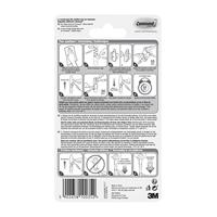 3M Command ® medium metalen haak „klassiek” (l x b x h) 83 x 32 x 32 mm Nikkel (geborsteld) Inhoud: 1 stuk(s) - thumbnail