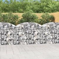 VidaXL Schanskorf gewelfd 150x50x100/120 cm gegalvaniseerd ijzer - thumbnail