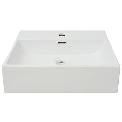 Wastafel met kraangat wit 51,5x38,5x15 cm keramiek Wastafel met kraangat wit 51,5x38,5x15 cm keramiek