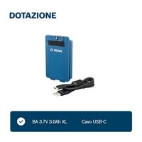 Bosch Blauw BA 3.7V 3.0Ah XL (Li-Ion) Accu | In Doos - 1600A031FZ - thumbnail