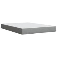 Boxspring met matras stof lichtgrijs 140x190 cm - thumbnail
