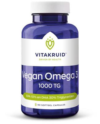Vitakruid Vegan Omega 3 1000 Tryglyceriden Softgels