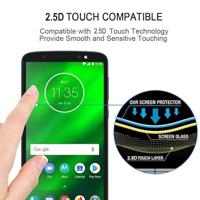 Volledige lijm volledige cover Screen Protector gehard glas film voor Motorola Moto G7 Play - thumbnail