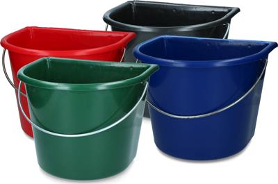 Emmer met vlakke kant 15 l zwart Emmer met vlakke kant 15 l zwart