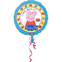 Folieballon Peppa Pig Happy Birthday - 45cm - thumbnail
