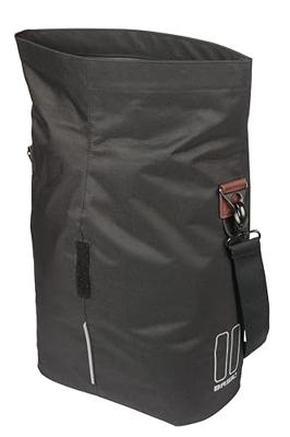 Basil Tas city shopper enkel | mik studs | zwart | 14-16l