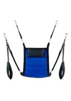 Rectangular canvas sling - 4 points - Full set - Blue - thumbnail